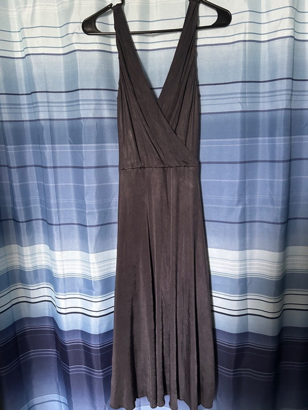 Banana Republic Black Sleeveless Wrap Maxi Dress